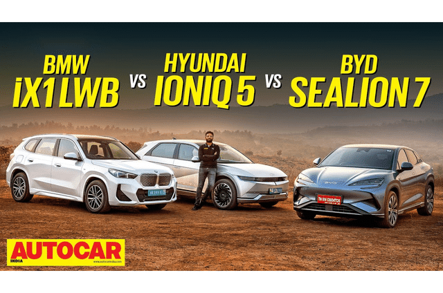 BMW iX1 vs Hyundai Ioniq 5 vs BYD Sealion 7 video comparison